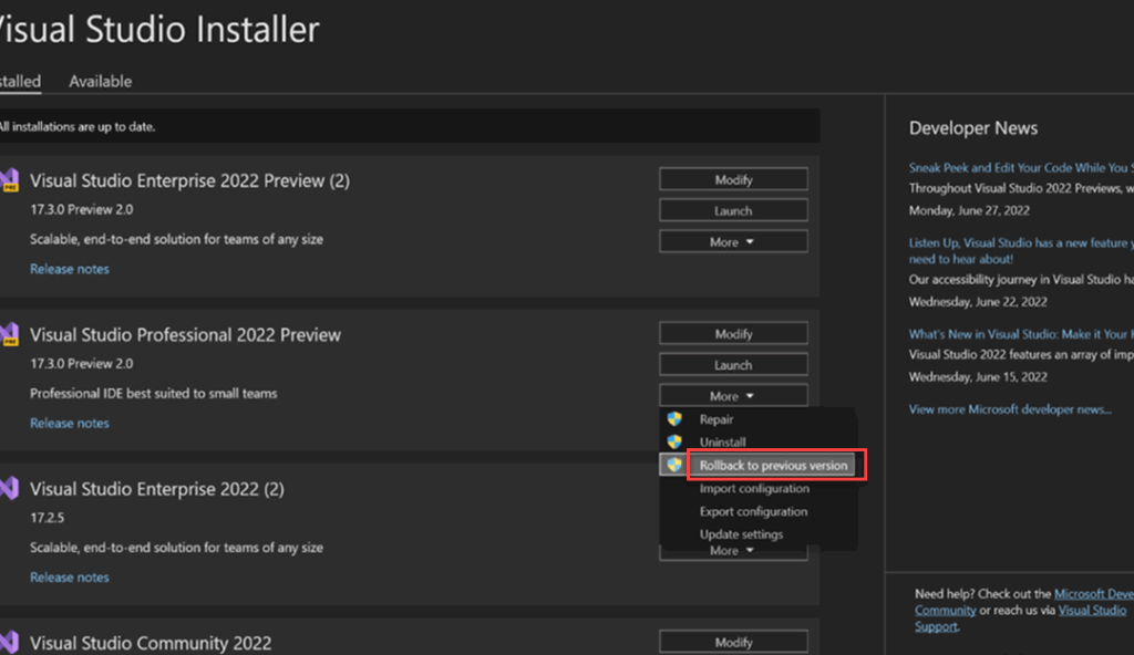 Visual Studio 2015インストールエラーの対処法と手順